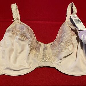 Olga Beige Lace Underwire Bra
